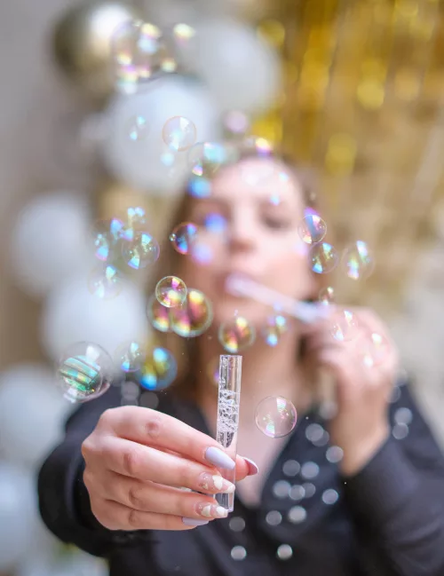 Photo du produit 6 flacons de bulles à savon mariage