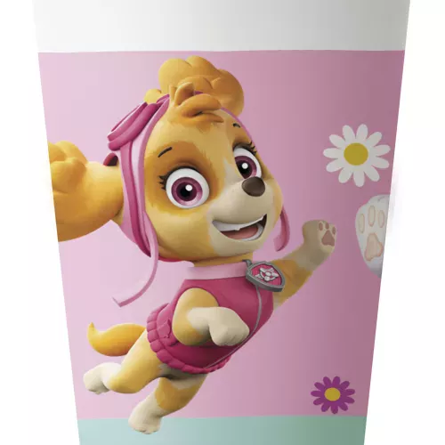 Photo du produit 2 Gobelets en plastique réutilisable Pat'Patrouille rose 230 ml
