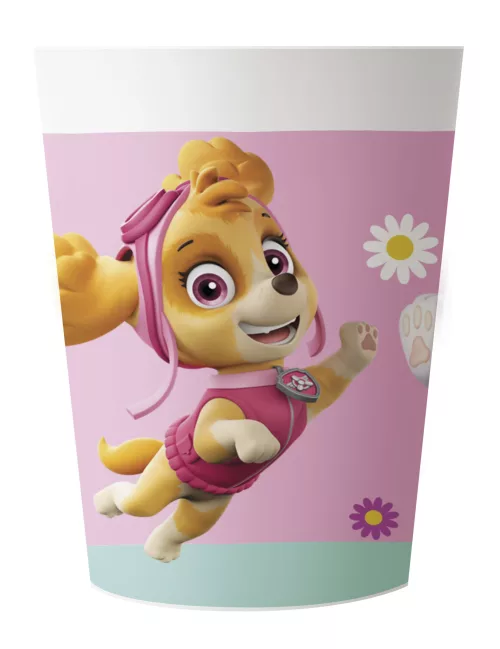 Photo du produit 2 Gobelets en plastique réutilisable Pat'Patrouille rose 230 ml