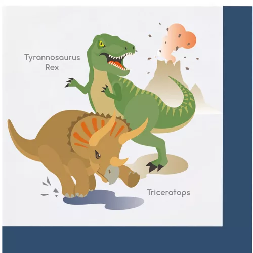 Photo du produit 20 Serviettes en papier Grands Dinosaures 33 x 33 cm