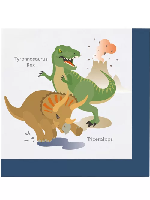 Photo du produit 20 Serviettes en papier Grands Dinosaures 33 x 33 cm
