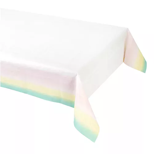 Photo du produit Nappe pastel en plastique 180 x 120 cm
