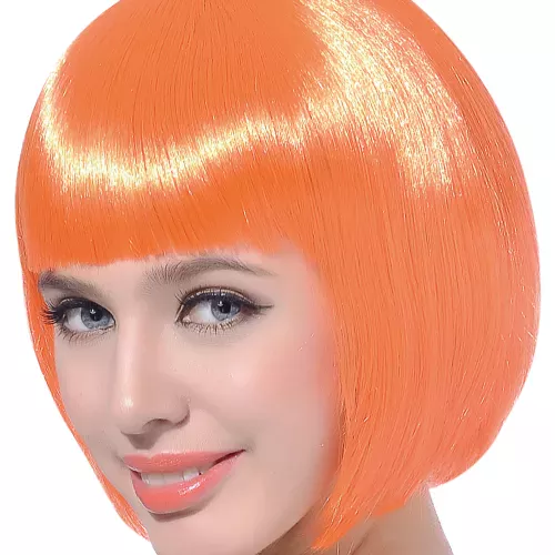 Photo du produit Perruque courte orange femme
