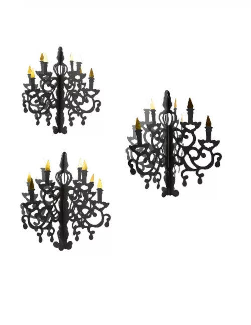 Photo du produit 3 Chandeliers en carton à suspendre 35, 45 et 55 cm