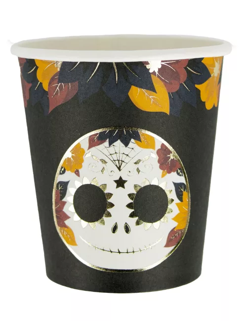 Photo du produit 8 Gobelets en carton Dia de los muertos 200 ml