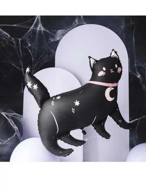 Photo du produit Ballon aluminium chat noir Halloween 96 x 95 cm