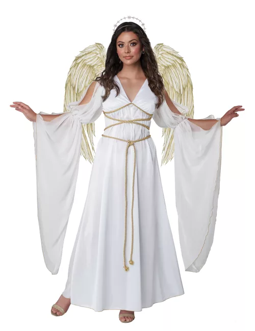 Photo du produit Déguisement ange divin blanc luxe femme