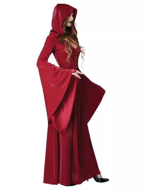 Photo du produit Déguisement gothique robe rouge femme