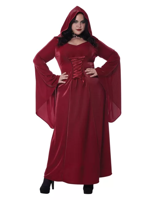 Photo du produit Déguisement gothique rouge grande taille femme