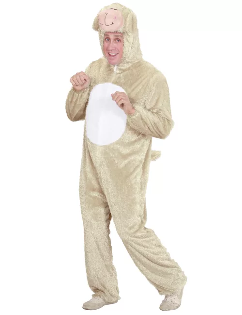 Photo du produit Déguisement mouton beige et blanc adulte