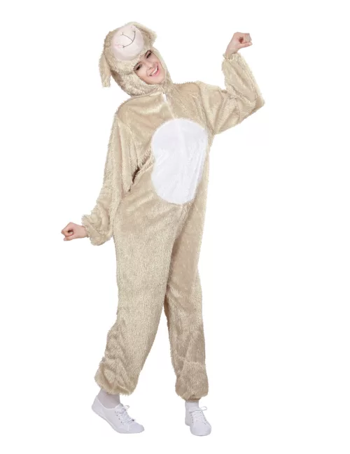 Photo du produit Déguisement mouton beige et blanc adulte