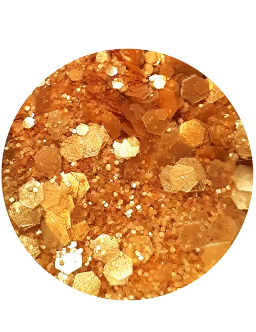 Photo du produit Paillettes biodégradables or Queen du désert - Si si la paillette