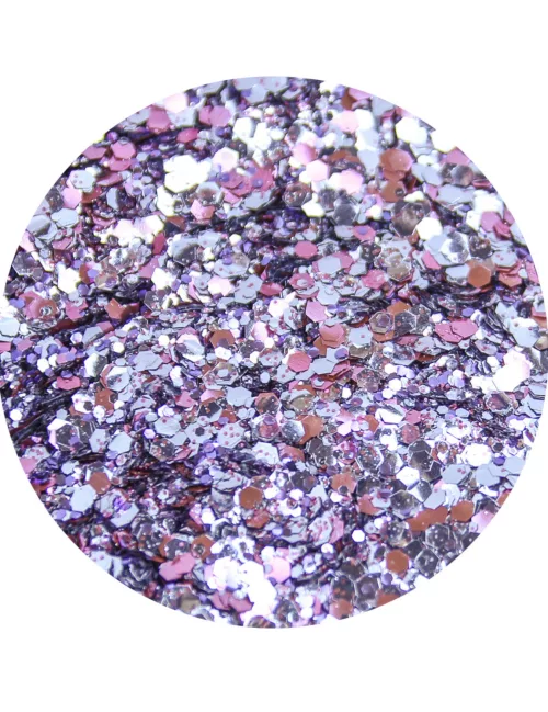 Photo du produit Paillettes biodégradables roses 5h du mat' - Si si la paillette
