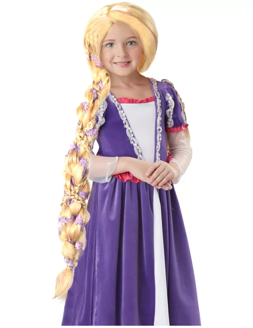 Photo du produit Perruque princesse longue tresse luxe fille