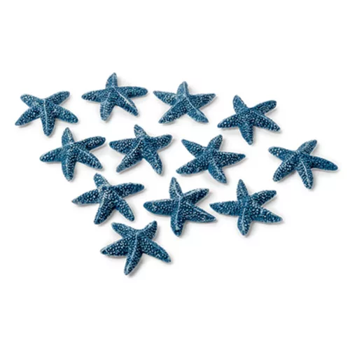 Photo du produit 12 Etoiles de mer adhésives bleues 2 cm