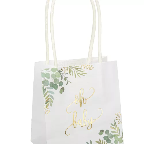 Photo du produit 6 Sachets à goodies Oh Baby eucalyptus dorure or 10 x 18 x 5 cm