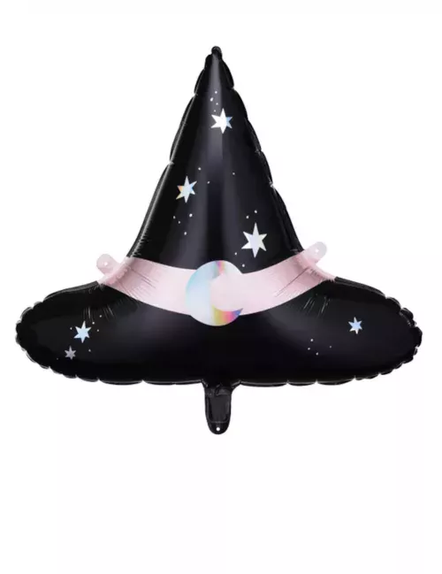 Photo du produit Ballon aluminium chapeau de sorcière 66 x 57 cm