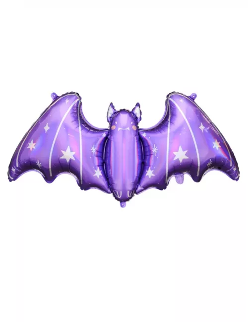 Photo du produit Ballon aluminium géant chauve-souris violette 119 x 51 cm