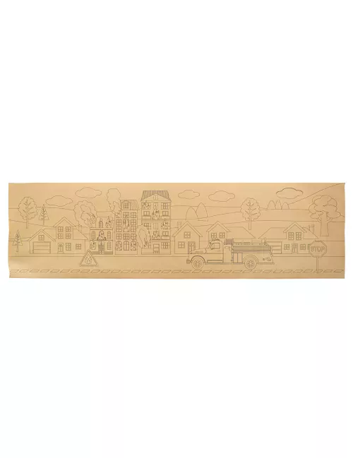 Photo du produit Chemin de table pompier à colorier 140 x 40 cm