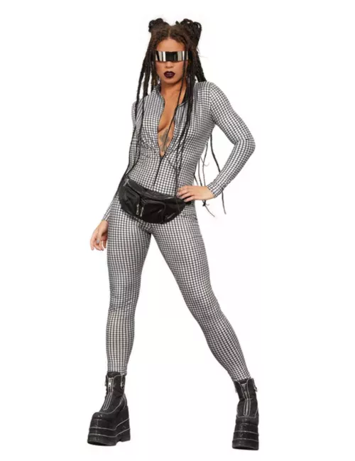 Photo du produit Combinaison holographique disco femme