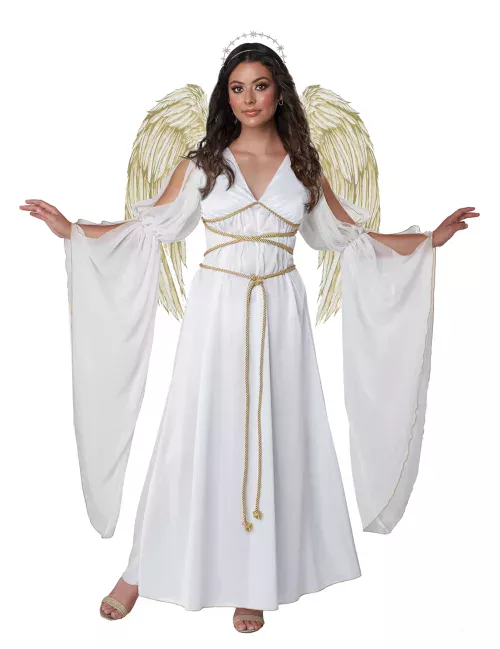 Photo du produit Déguisement ange divin blanc luxe femme