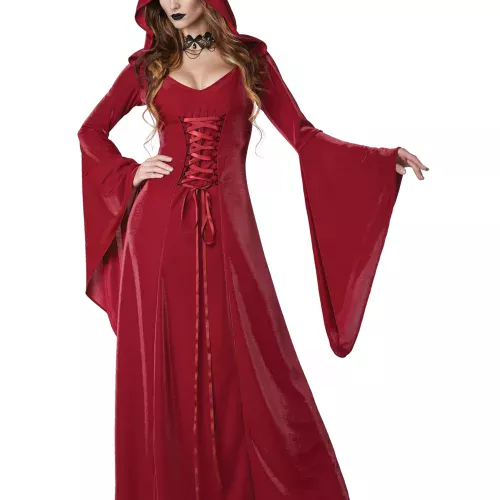 Photo du produit Déguisement gothique robe rouge femme