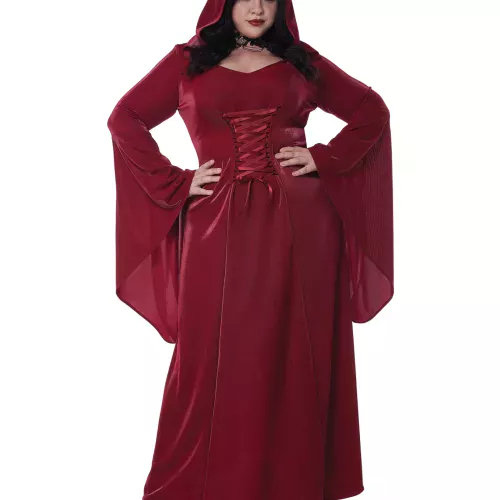 Photo du produit Déguisement gothique rouge grande taille femme