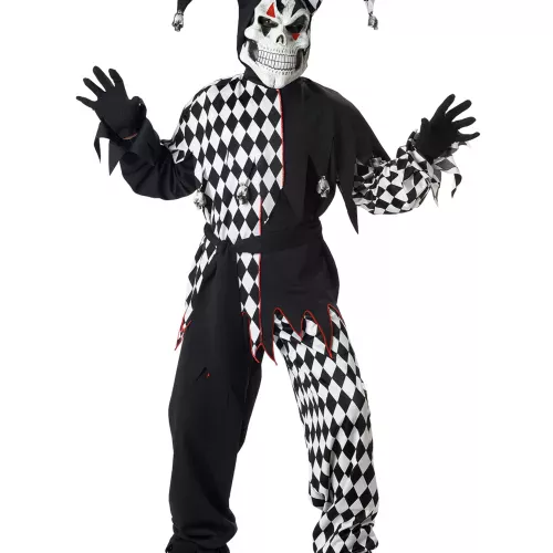 Photo du produit Déguisement joker diabolique noir et blanc enfant