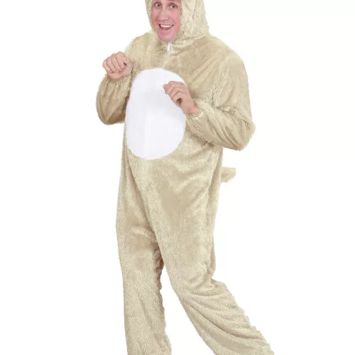 Photo du produit Déguisement mouton beige et blanc adulte