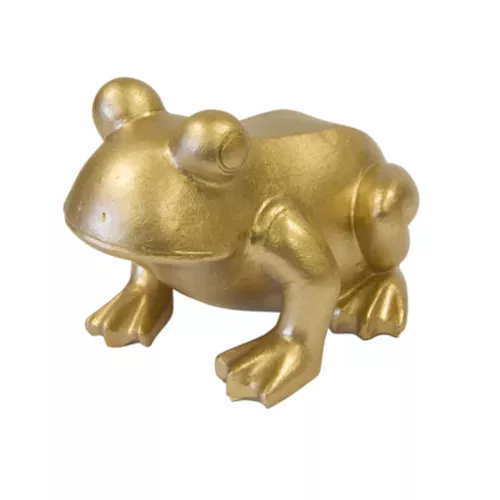 Photo du produit Grenouille en résine dorée 10 cm