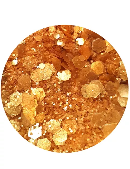 Photo du produit Paillettes biodégradables or Queen du désert - Si si la paillette