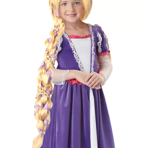 Photo du produit Perruque princesse longue tresse luxe fille