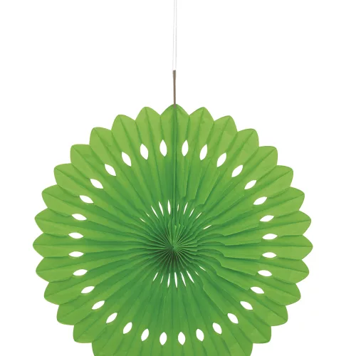 Photo du produit Rosace en papier vert citron 40 cm