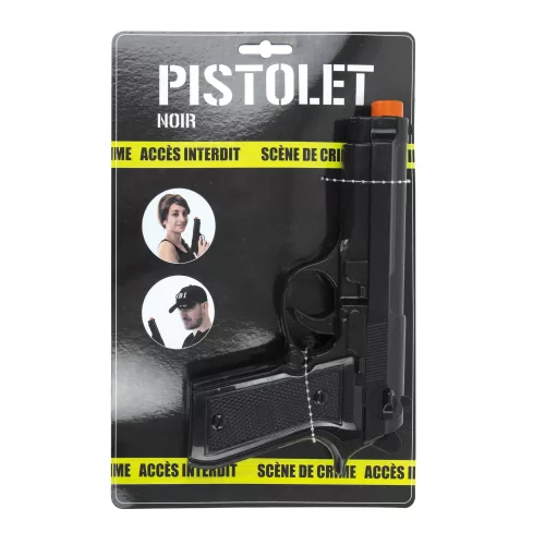 PISTOLET PLASTIQUE NOIR – Image 2