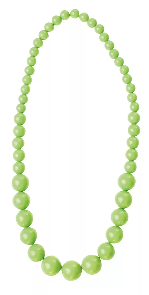 COLLIER PERLE NEON VERT – Image 2