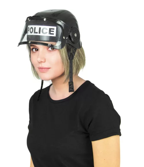 CASQUE POLICE NOIRE