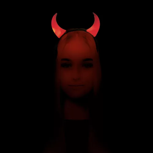 SERRE TÊTE CORNE DIABLE ROUGE LUMINEUX – Image 4