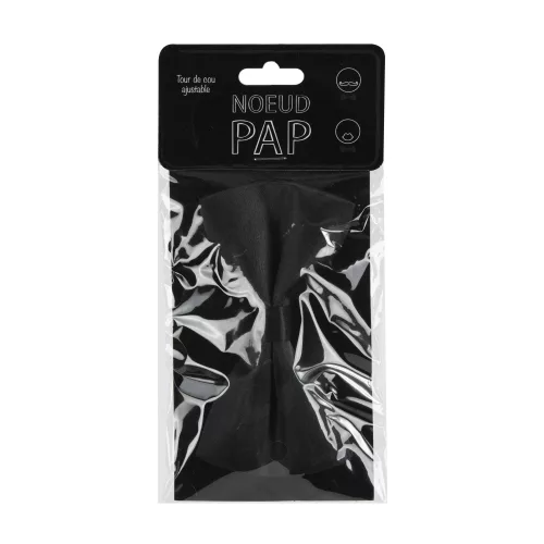 NOEUD PAPILLON NOIR 12X7 CM – Image 2