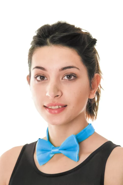 NOEUD PAPILLON BLEU FLUO – Image 2