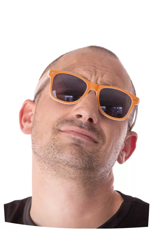 LUNETTES NEON MAT ORANGE – Image 2