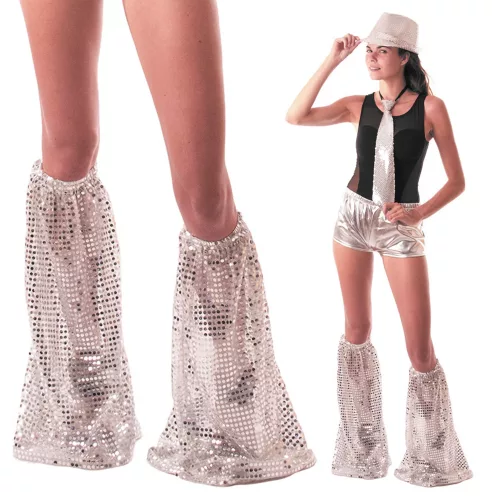 PATTES D'EF SEQUIN ARGENT 43CM – Image 2