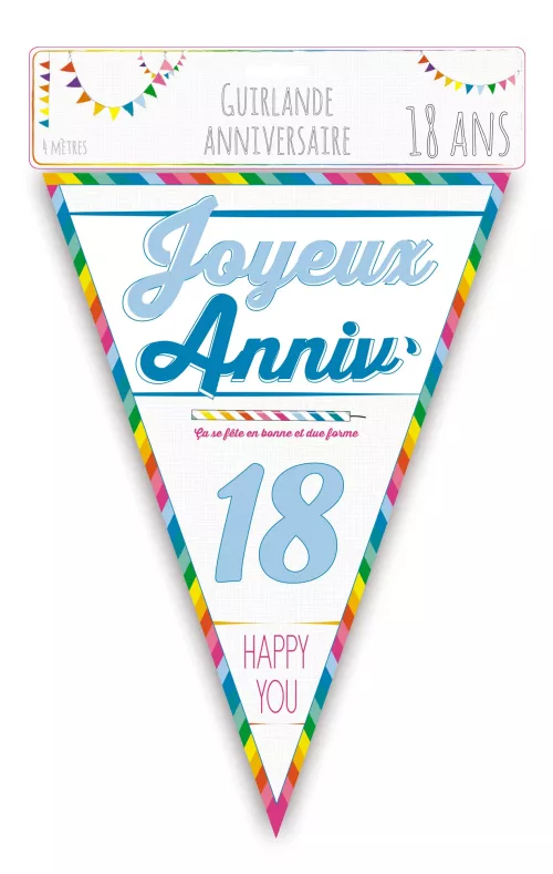 GUIRLANDE 18 ANS 4M – Image 2
