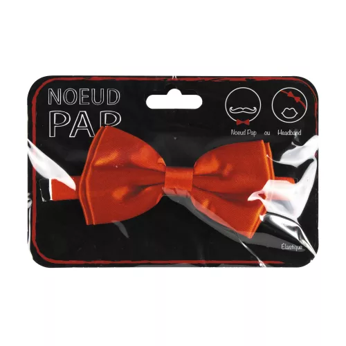 NOEUD PAP SATIN 8CM X4CM ROUGE – Image 2