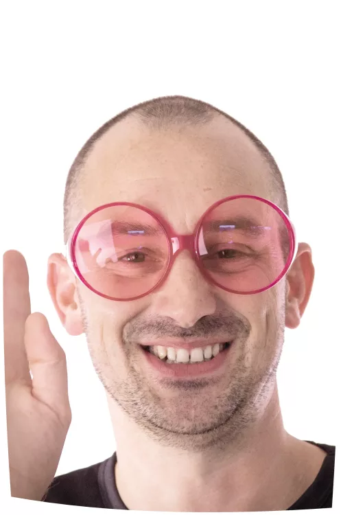 LUNETTES HIPPY ROSES GEANTES – Image 2