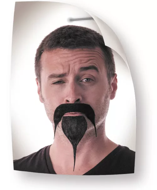 MOUSTACHE+BOUC SAMOURAI NOIR – Image 2