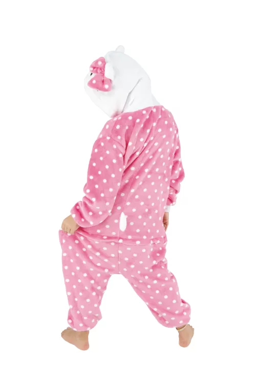 COSTUME KIGURUMI CHAT ROSE ENFANT T 4/6ANS – Image 2