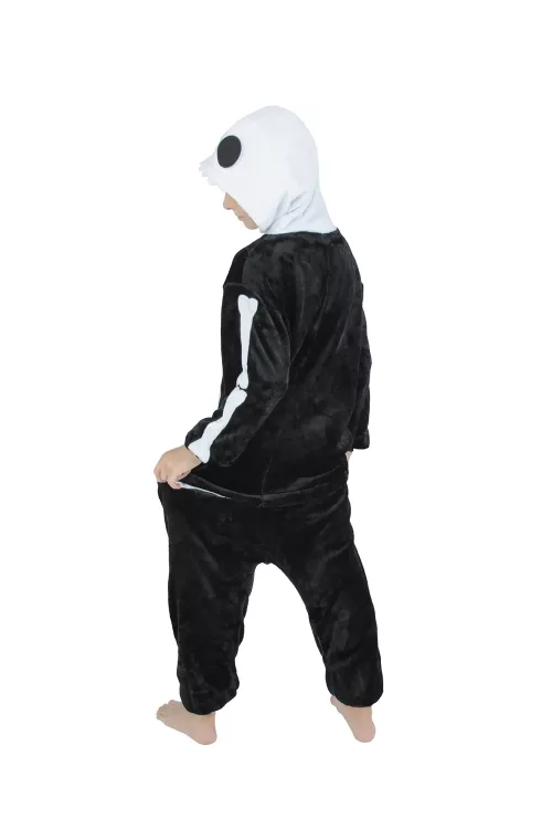 COSTUME KIGURUMI SQUELETTE ENFANT T 7/9 ANS