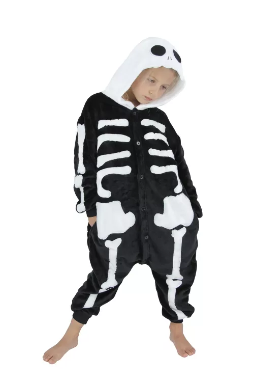 COSTUME KIGURUMI SQUELETTE ENFANT T 4/6ANS