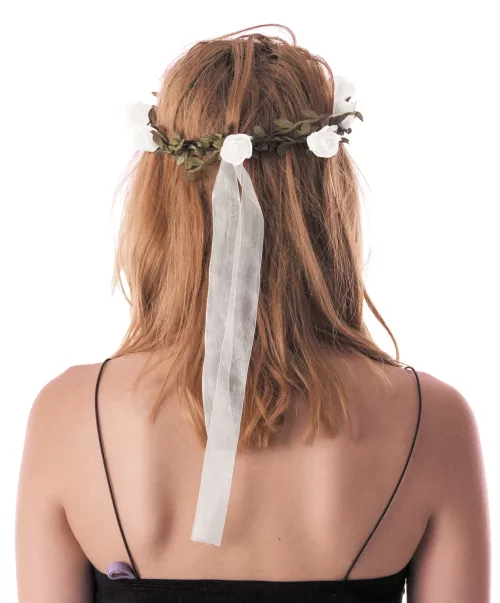 COURONNE DE FLEURS BLANCHES – Image 2
