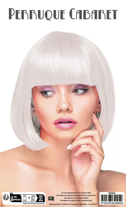 PERRUQUE CABARET BLANCHE – Image 2